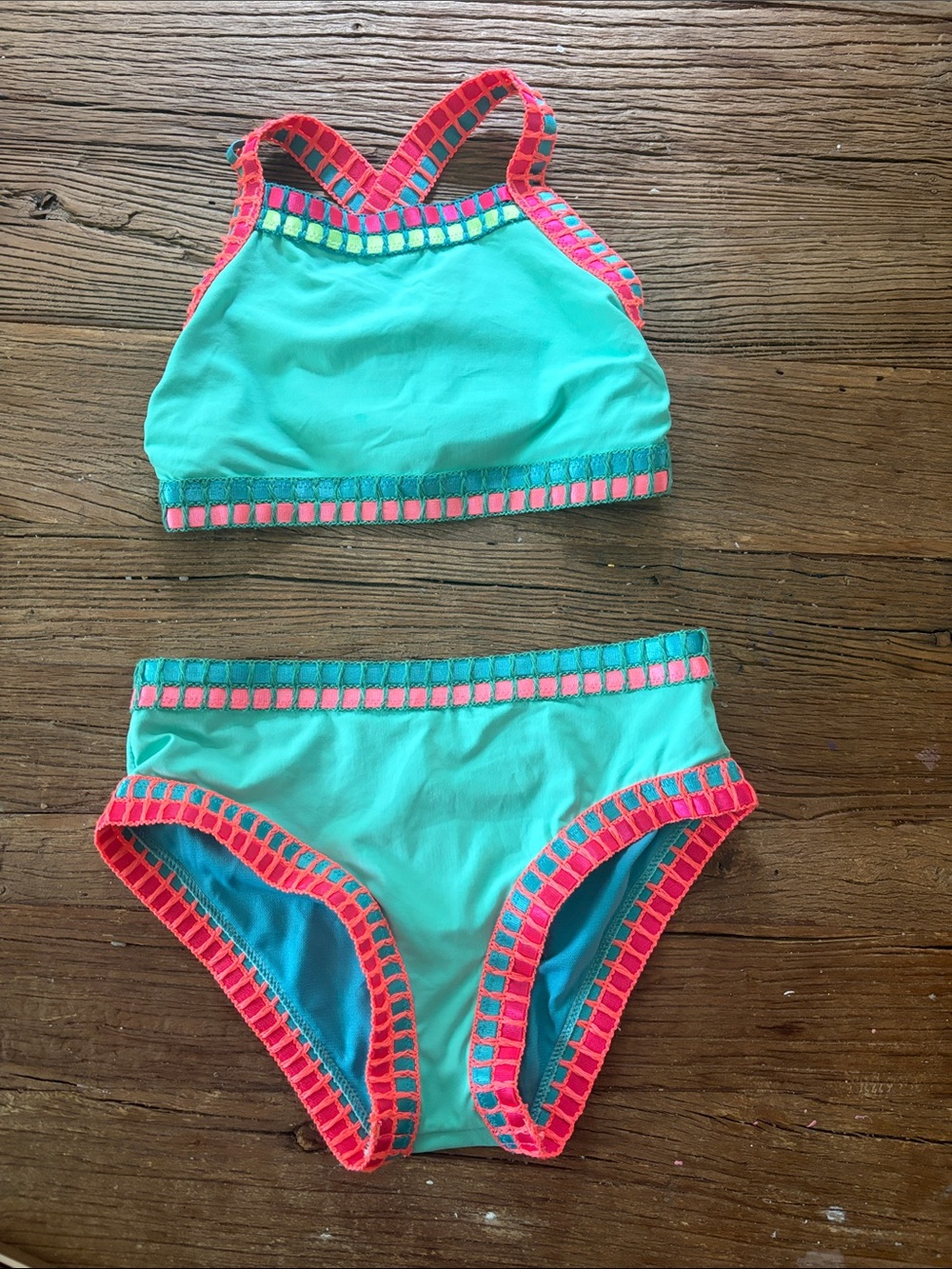 Girls size 10 2-piece swimsuit